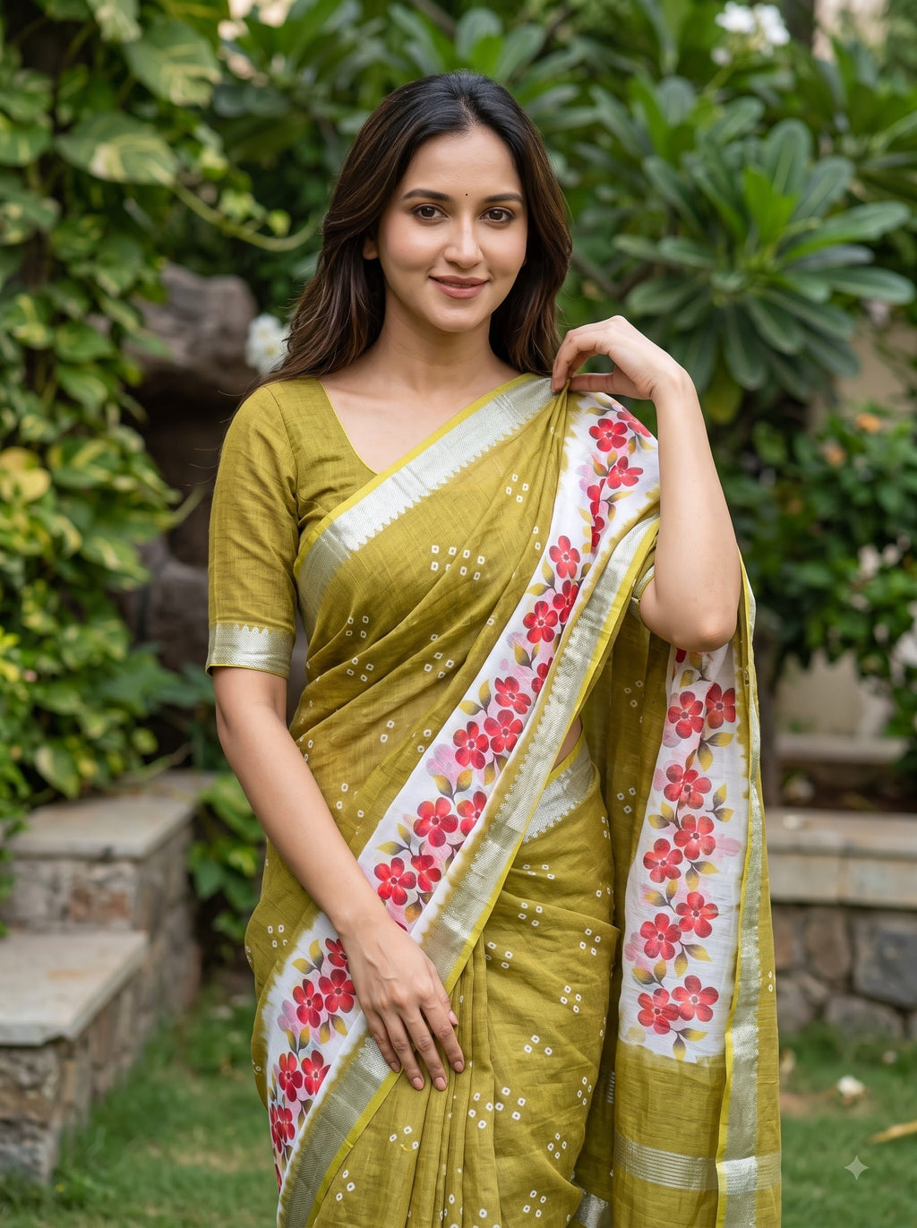 Premium Floral Print Designer Saree Collection – Elegant Border & Beautiful Colour Variants