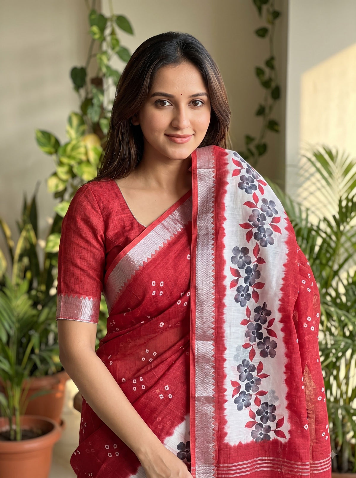 Premium Floral Print Designer Saree Collection – Elegant Border & Beautiful Colour Variants