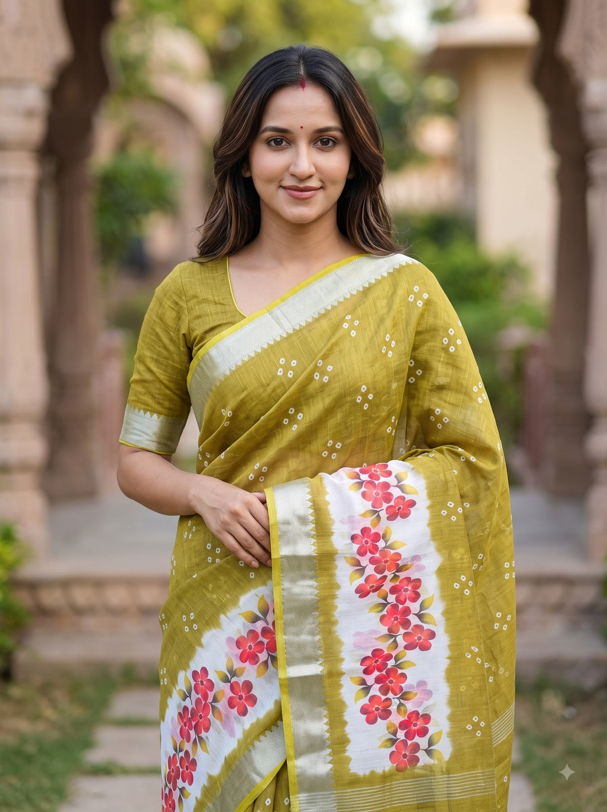 Premium Floral Print Designer Saree Collection – Elegant Border & Beautiful Colour Variants