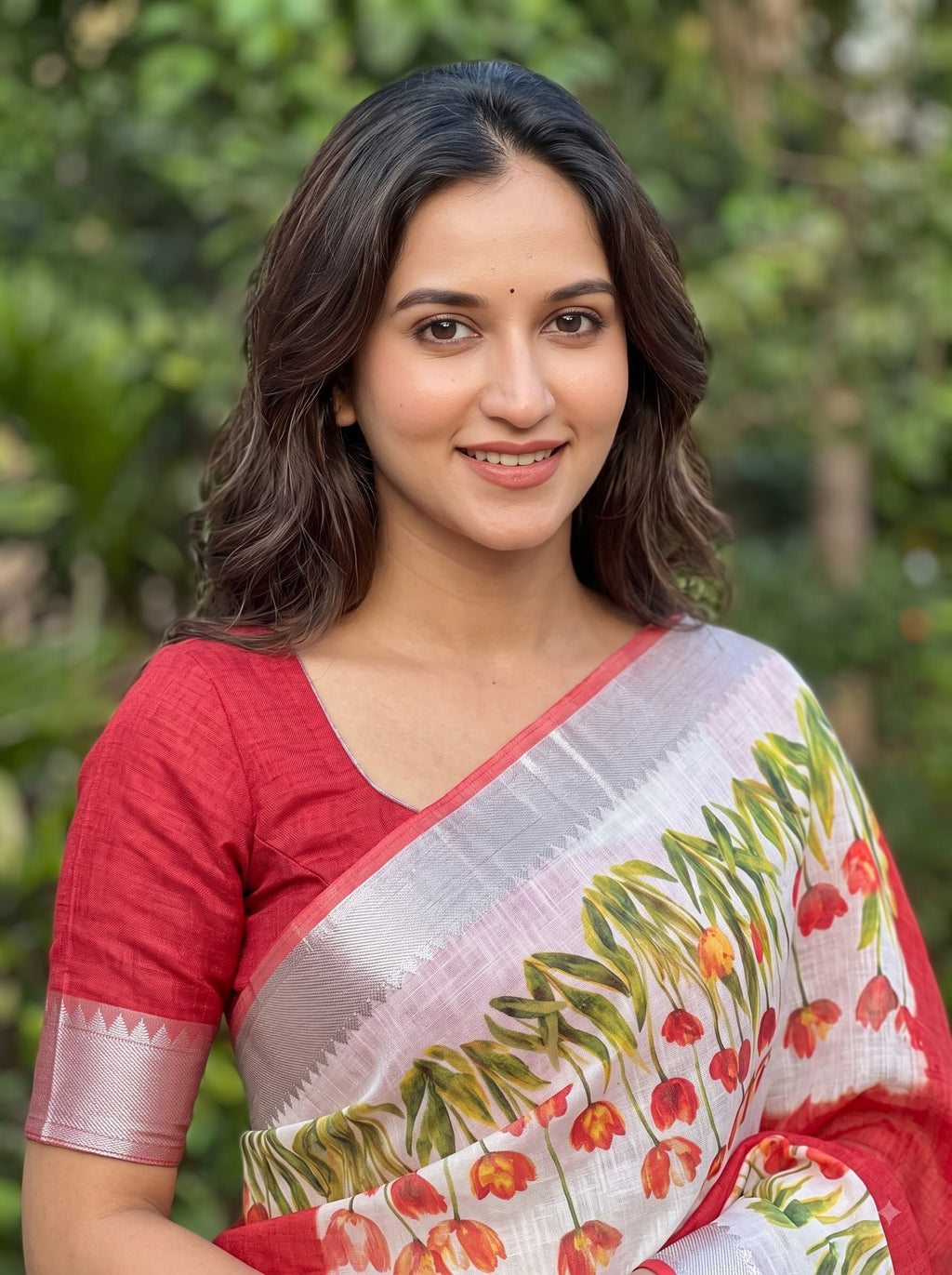 Premium Floral Print Designer Saree Collection – Elegant Border & Beautiful Colour Variants