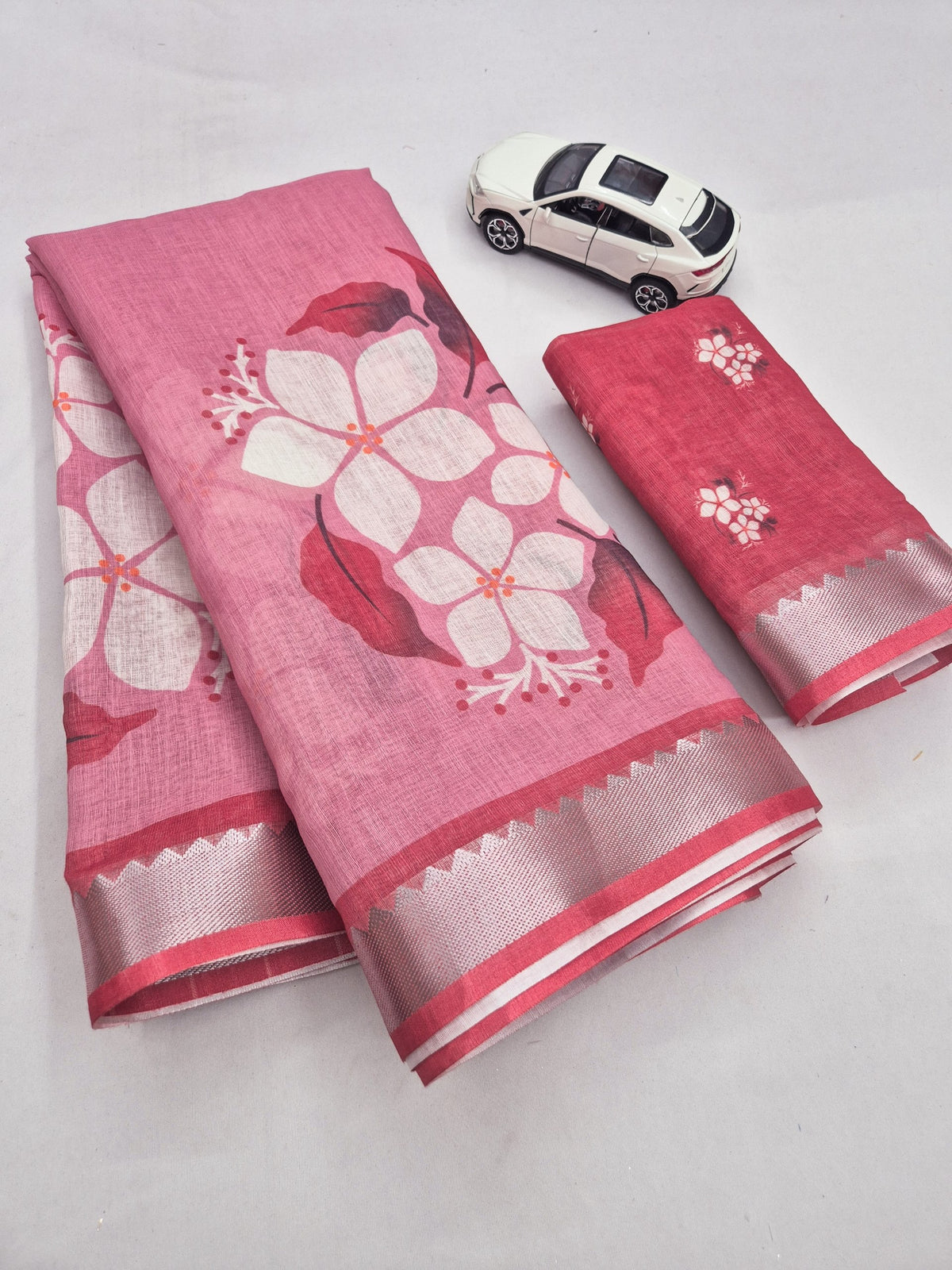 Exclusive Artistic Charm Linen Saree Collection
