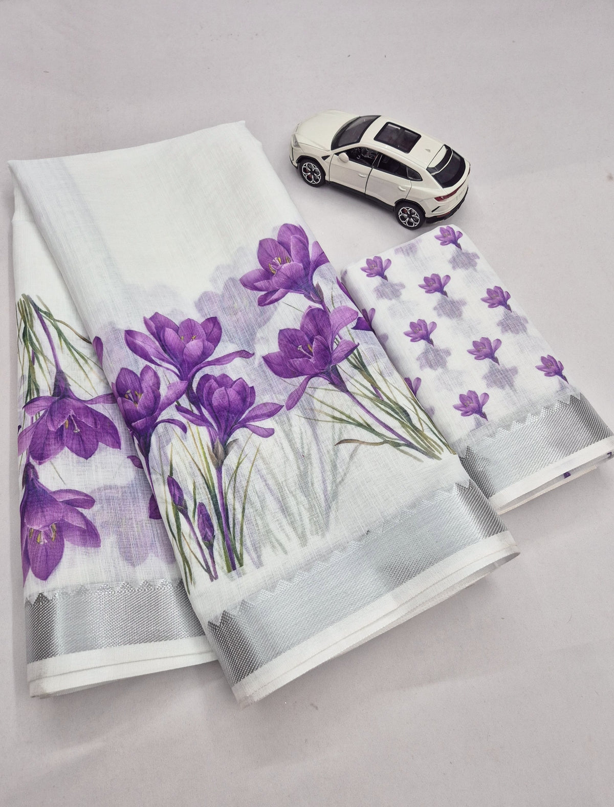 Exclusive Artistic Charm Linen Saree Collection